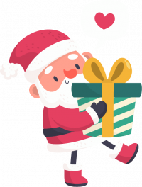 papai noel vetorizado